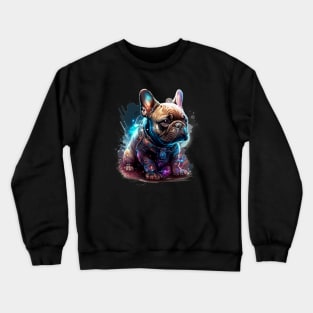 French Bulldog Puppy Frenchy doggy dog Sci-fi Crewneck Sweatshirt